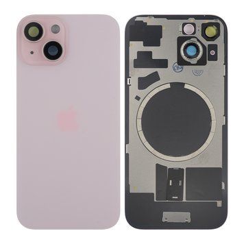 Задняя крышка Apple iPhone 15 со стеклом камеры и магнитом Original, Pink (Розовый) 10006086 фото