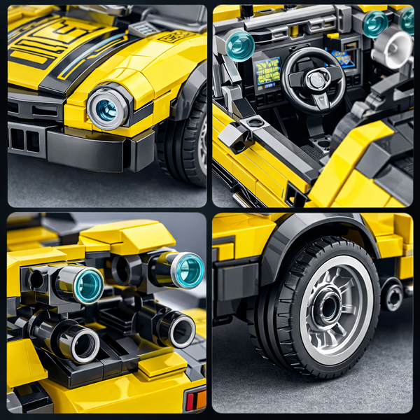 Конструктор Трансформер Бамблбі, Bumblebee &ndash; 2 в 1, 617 деталей (жовтий спорткар) Cn12 фото