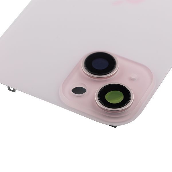 Задняя крышка Apple iPhone 15 со стеклом камеры и магнитом Original, Pink (Розовый) 10006086 фото