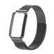 Металевий ремінець для фітнес-браслету, сумісний з Xiaomi Mi Band 8 Pro  , чорний колір Rm-6a фото 1