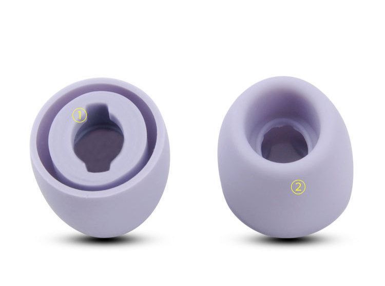 Силиконовые амбушюры для беспроводных наушников, совместимые с Samsung Buds 2 Pro, Buds Pro Фиолетовый цвет, 3 пары Am-9c фото