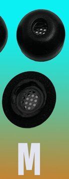 Пенные амбушюры для беспроводных наушников, совместимые с Samsung Galaxy Buds 3 Pro Черный цвет . Пара " M " Размера Am-6a-M фото