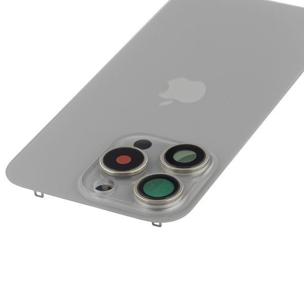 Задняя крышка Apple iPhone 15 Pro со стеклом камеры и магнитом Original, Natural Titanium (Натуральный титан) 10006097 фото