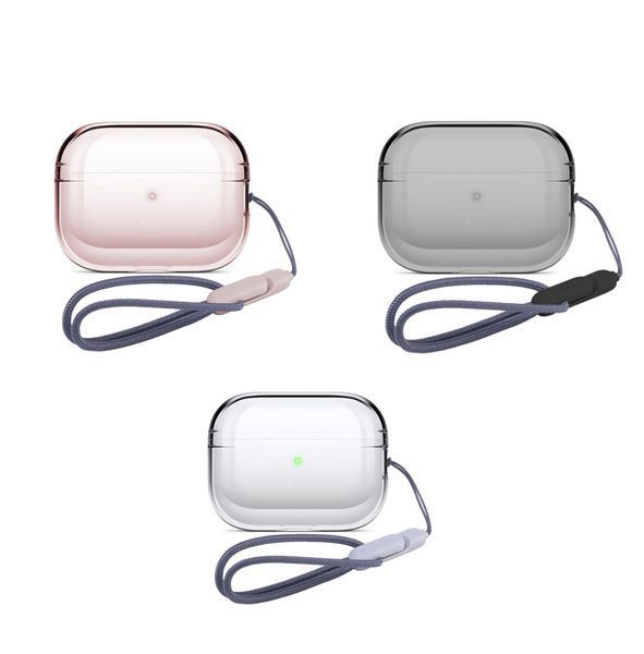 Чехол для наушников, совместимый с AirPods Pro , AirPods Pro 2 . Прозрачный цвет Chn-4a фото