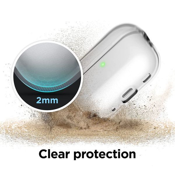 Чехол для наушников, совместимый с AirPods Pro , AirPods Pro 2 . Прозрачный цвет Chn-4a фото