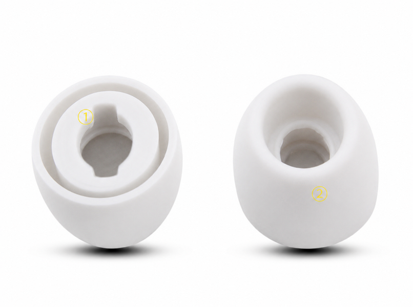 Силиконовые амбушюры для беспроводных наушников, совместимые с Samsung Buds 2 Pro, Buds Pro Белый цвет, 3 пары Am-9b фото