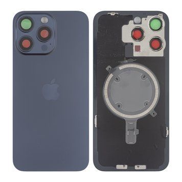 Задняя крышка Apple iPhone 15 Pro Max со стеклом камеры и магнитом Original, Blue Titanium (Синий титан) 10006100 фото