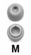 Пенные амбушюры для беспроводных наушников, совместимые с Samsung Galaxy Buds 3 Pro Серый цвет . Пара " M " Размера Am-6b-M фото
