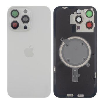 Задняя крышка Apple iPhone 15 Pro Max со стеклом камеры и магнитом Original, White Titanium (Белый титан) 10006102 фото
