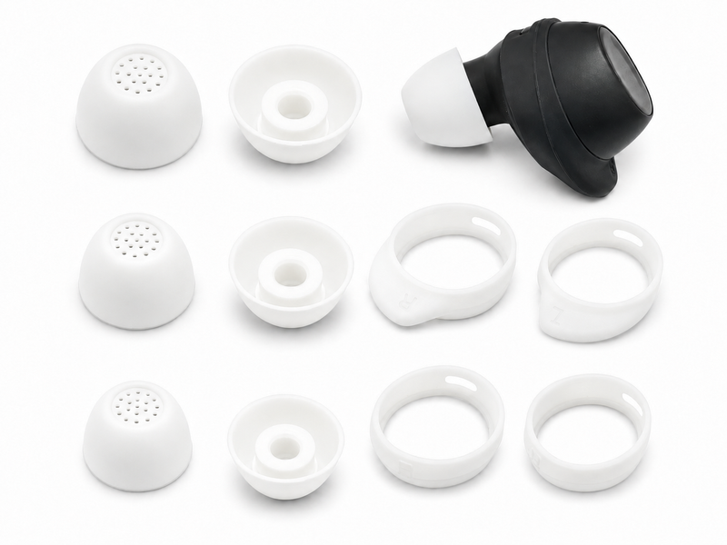 Силиконовые амбушюры для беспроводных наушников, совместимые с Samsung Buds FE Белый цвет, 3 пары Am-10b фото