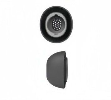 Силиконовые амбушюры для беспроводных наушников, совместимые с Samsung Galaxy Buds 3 Pro Черный цвет . Пара " L " Размера Am-7-L фото