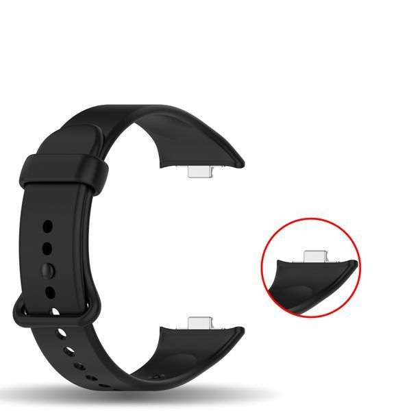 Силиконовый ремешок для фитнес-браслета, совместимый с Xiaomi Smart Band 8 Pro / Smart Band 9 Pro, белый Rm-8b фото