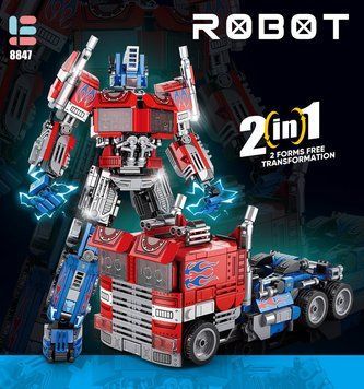 Конструктор Трансформер Оптимус Прайм, Optimus Prime &ndash; 2 в 1, 805 деталей (красный тягач) Cn11 фото