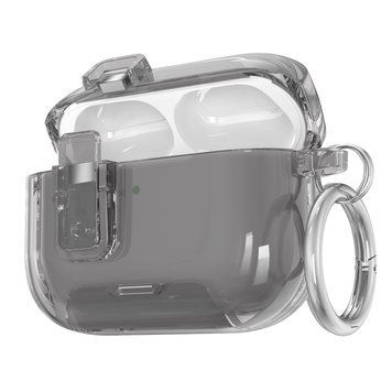 Чохол для навушників - з Магнітом, сумісний з AirPods 2 Pro / Air Pods 2 Pro . Сірий (Прозорий) колір Chn-17b фото