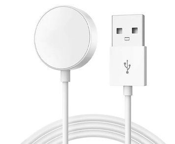 Зарядное устройство USB для смарт-часов, совместимое с Apple Watch . Белый цвет . 1 метр Kb-8 фото