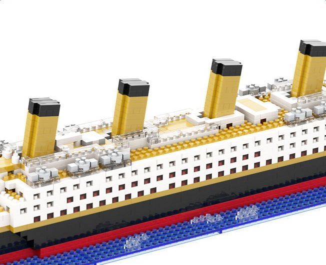 Детский конструктор корабль Титаник / Titanic 1900 деталей. Размеры: 56см*11см*8см Cn1 фото