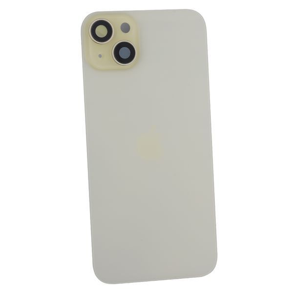 Задняя крышка Apple iPhone 15 Plus со стеклом камеры и магнитом Original PRC, Yellow (Жёлтый) 10006093 фото