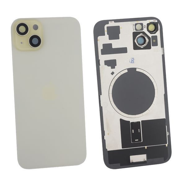 Задняя крышка Apple iPhone 15 Plus со стеклом камеры и магнитом Original PRC, Yellow (Жёлтый) 10006093 фото