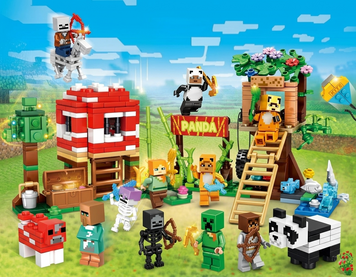 Конструктор Minecraft Монстры и звери 16 в 1 &ndash; мобы, животные, существа, 729 деталей, сборная модель Cn23-C фото