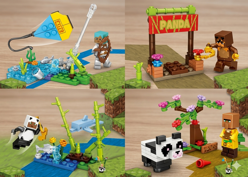 Конструктор Minecraft Монстры и звери 16 в 1 &ndash; мобы, животные, существа, 729 деталей, сборная модель Cn23-C фото