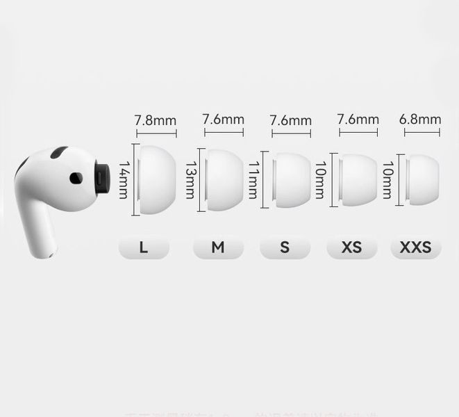 Амбушюры для беспроводных наушников, совместимые с AirPods 3 Pro , Air Pods 3 Pro . Силиконовые . Пара ' XXS ' Размера Am-11-XXS фото
