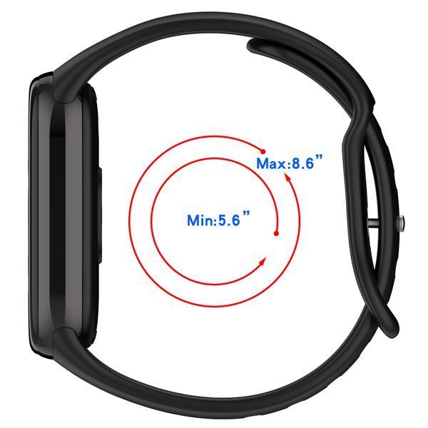 Силиконовый ремешок для фитнес-браслета, совместимый с Xiaomi Mi Band 8 / Mi Band 9 / Mi band 10 , белый Rm-3b фото