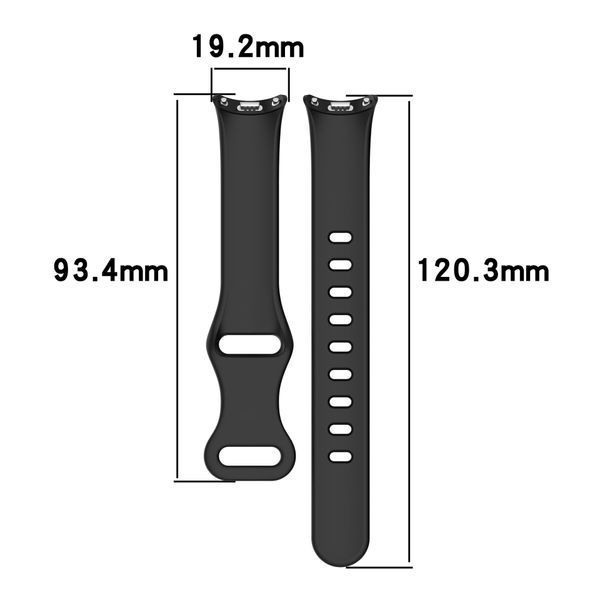 Силиконовый ремешок для фитнес-браслета, совместимый с Xiaomi Mi Band 8 / Mi Band 9 / Mi band 10 , белый Rm-3b фото