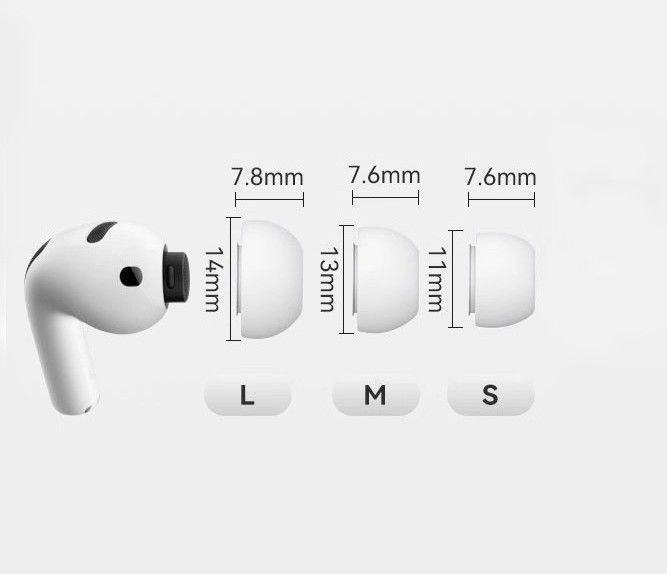 Амбушюры для беспроводных наушников, совместимые с AirPods 3 Pro , Air Pods 3 Pro . Пенные , 3 пары Am-12 фото