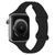 Силиконовый ремешок для смарт часов, совместимый с Apple Watch 38 mm / 40 mm / 41 mm . Черный цвет Rm-5a фото