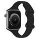 Силиконовый ремешок для смарт часов, совместимый с Apple Watch 38 mm / 40 mm / 41 mm . Черный цвет Rm-5a фото 1
