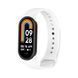 Силиконовый ремешок для фитнес-браслета, совместимый с Xiaomi Mi Band 8 / Mi Band 9 / Mi band 10 , белый Rm-2b фото 2