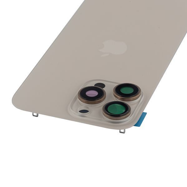 Задняя крышка Apple iPhone 16 Pro Max со стеклом камеры и магнитом Original, Desert Titanium (Пустынный титан) 10006104 фото