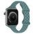 Силиконовый ремешок для смарт часов, совместимый с Apple Watch 38 mm / 40 mm / 41 mm . Зеленый цвет Rm-5g фото