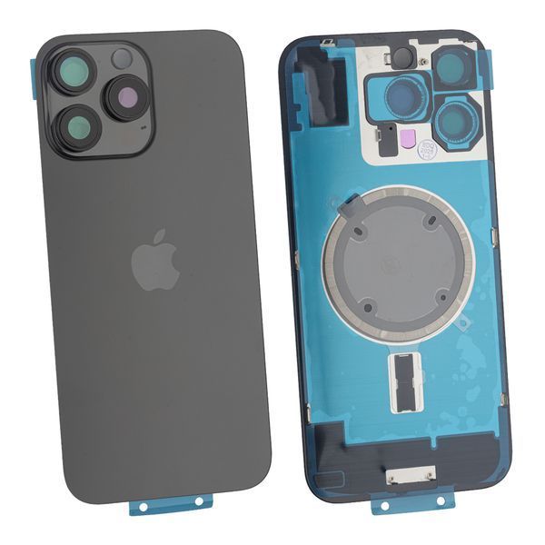 Задняя крышка Apple iPhone 16 Pro Max со стеклом камеры и магнитом Original, Black Titanium (Черный титан) 10006103 фото