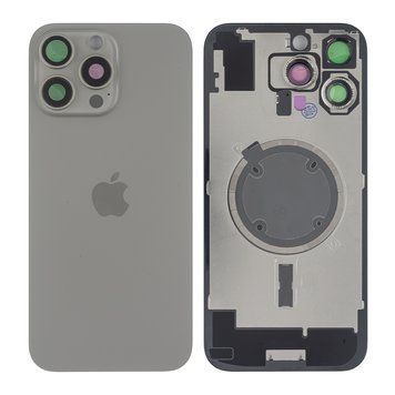 Задняя крышка Apple iPhone 16 Pro Max со стеклом камеры и магнитом Original, Natural Titanium (Натуральный титан) 10006105 фото