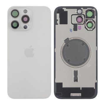 Задняя крышка Apple iPhone 16 Pro Max со стеклом камеры и магнитом Original, White Titanium (Белый титан) 10006106 фото