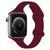 Силиконовый ремешок для смарт часов, совместимый с Apple Watch 38 mm / 40 mm / 41 mm . Бордовый цвет Rm-5i фото