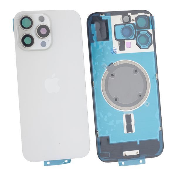 Задняя крышка Apple iPhone 16 Pro Max со стеклом камеры и магнитом Original, White Titanium (Белый титан) 10006106 фото