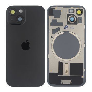 Задняя крышка Apple iPhone 15 со стеклом камеры и магнитом Original, Black (Черный) 10006085 фото