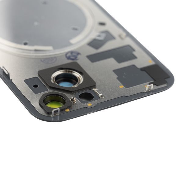 Задняя крышка Apple iPhone 15 со стеклом камеры и магнитом Original, Black (Черный) 10006085 фото