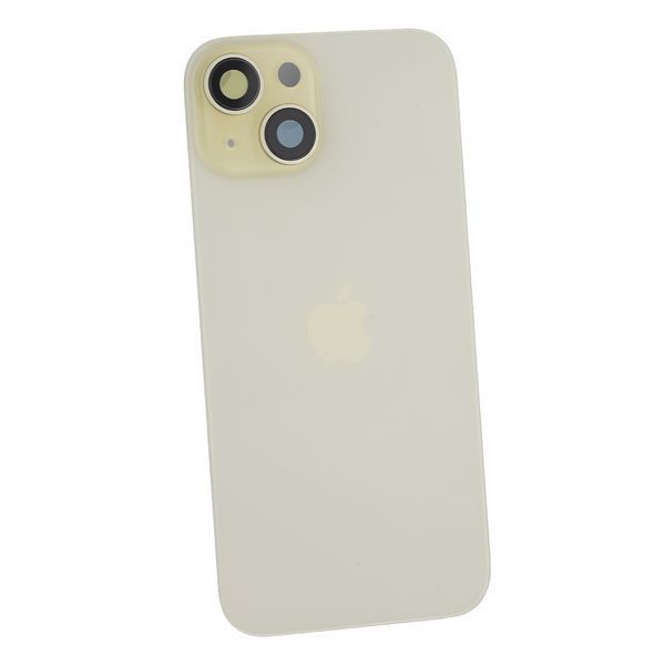 Задняя крышка Apple iPhone 15 со стеклом камеры и магнитом Original, Yellow (Жёлтый) 10006088 фото