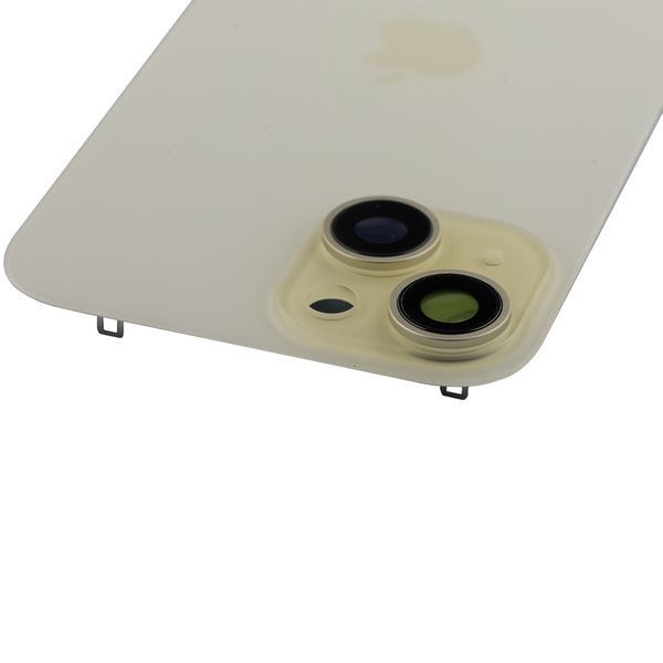 Задняя крышка Apple iPhone 15 со стеклом камеры и магнитом Original, Yellow (Жёлтый) 10006088 фото