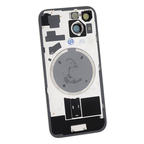 Задняя крышка Apple iPhone 15 со стеклом камеры и магнитом Original, Yellow (Жёлтый) 10006088 фото