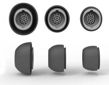 Силиконовые амбушюры для беспроводных наушников, совместимые с Samsung Galaxy Buds 3 Pro Черный цвет . 3 Пары Am-7 фото