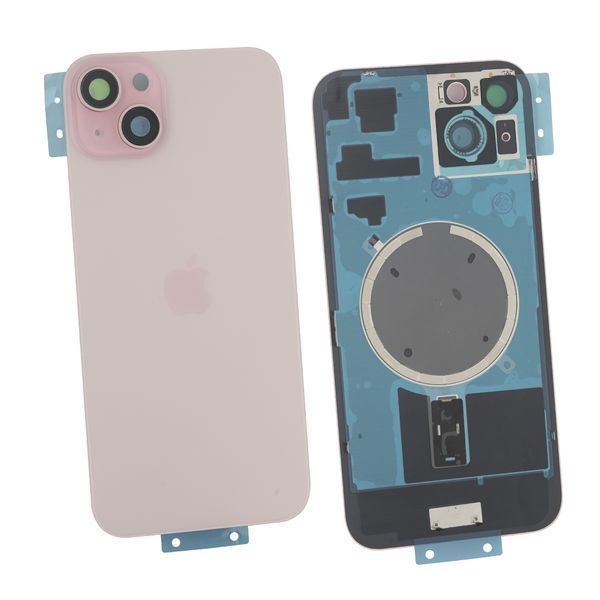 Задняя крышка Apple iPhone 15 Plus со стеклом камеры и магнитом Original, Pink (Розовый) 10006091 фото