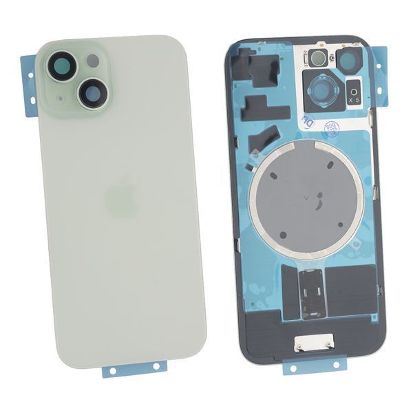 Задняя крышка Apple iPhone 15 со стеклом камеры и магнитом Original, Green (Зелёный) 10006087 фото