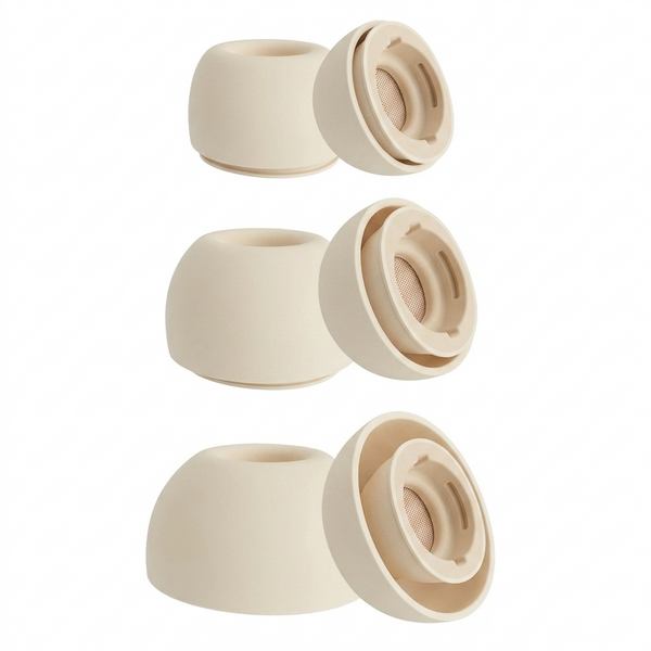 Силиконовые амбушюры для беспроводных наушников, совместимые с Samsung Galaxy Buds 3 Pro | Galaxy Buds 4 Pro . Телесный цвет . 3 Пары Am-15c фото