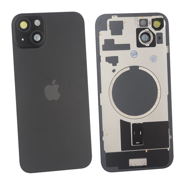 Задняя крышка Apple iPhone 15 Plus со стеклом камеры и магнитом Original, Black (Черный) 10006090 фото