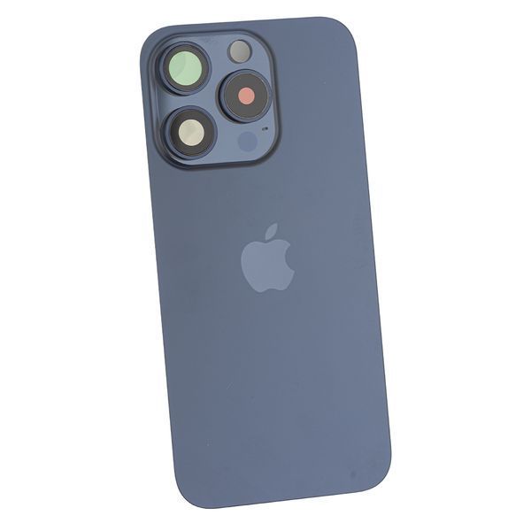 Задняя крышка Apple iPhone 15 Pro со стеклом камеры и магнитом Original, Blue Titanium (Синий титан) 10006096 фото