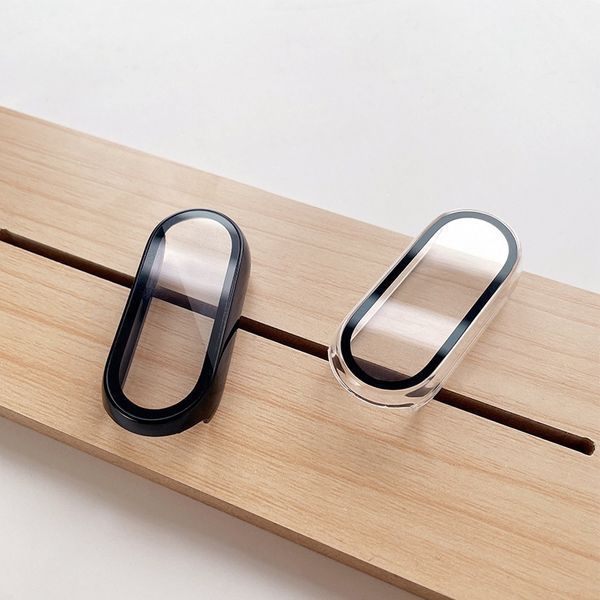 Защитное стекло , защитный чехол . Совместимый с Xiaomi Mi Band 8 / Mi Band 9 , черный цвет Chs-1b фото